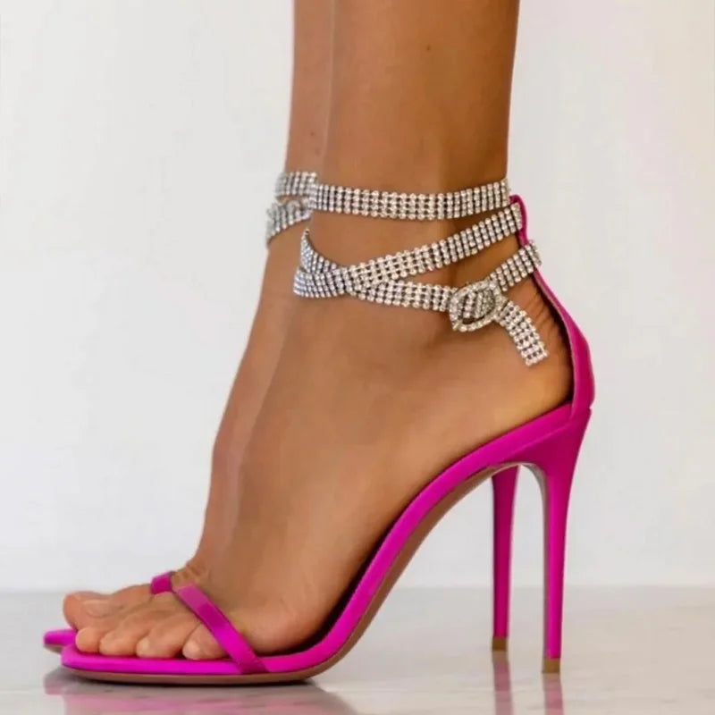 MoreThanWords™ Stonefans Rhinestone Layered Anklet – Boho Glam for Heels & Sandals