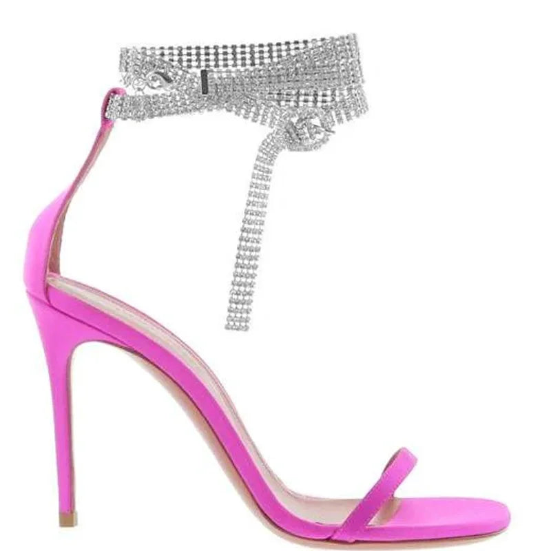 MoreThanWords™ Stonefans Rhinestone Layered Anklet – Boho Glam for Heels & Sandals