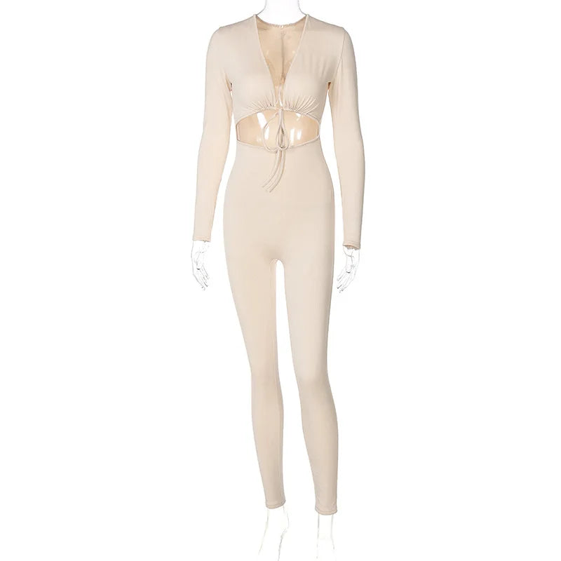 MoreThanWords™ Women’s Summer  Black Bandage Tie Jumpsuit – Sexy, Gothic & Eye-Catching