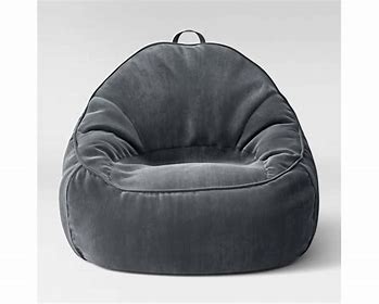 MoreThanWords™ Modern Grey Lounge Pouf – Casual Cozy Seating