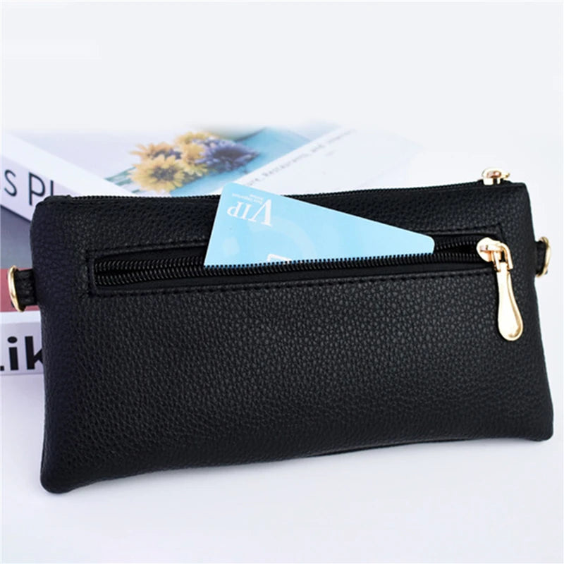 MoreThanWords™ Women’s Portable PU Leather Wallet – Stylish, Compact, and Functional