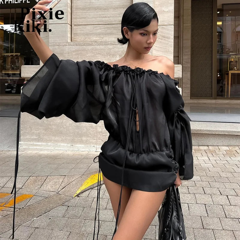 MoreThanWords™ Off-shoulder mini dress