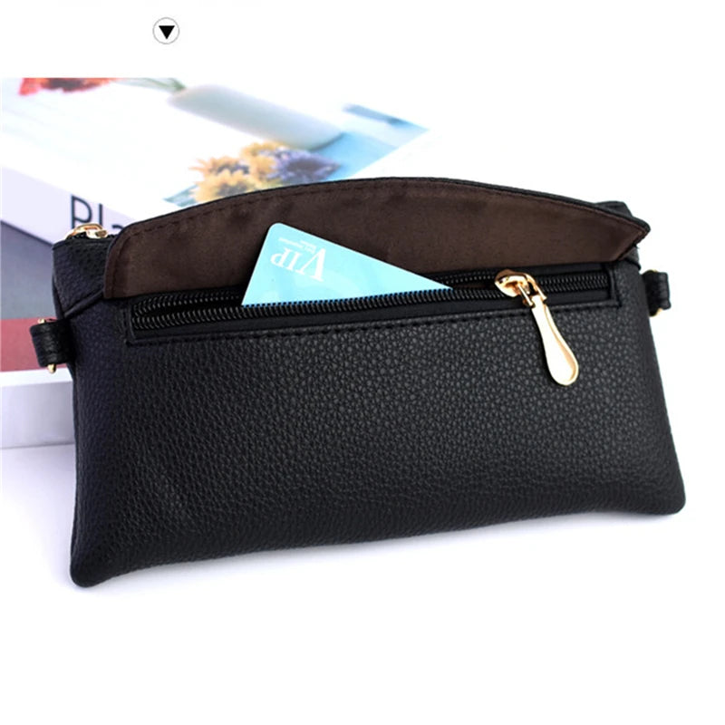 MoreThanWords™ Women’s Portable PU Leather Wallet – Stylish, Compact, and Functional