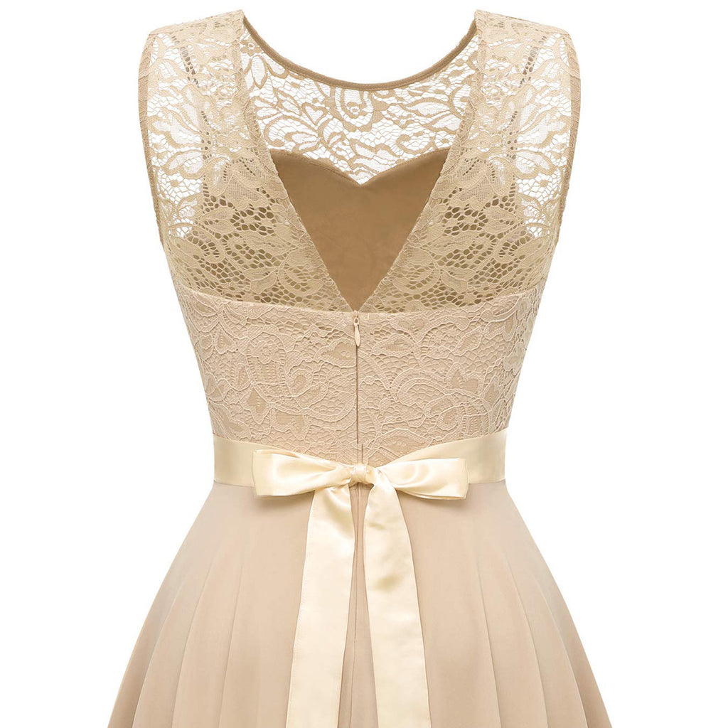 MoreThanWords™ Elegant Sleeveless Lace Dress