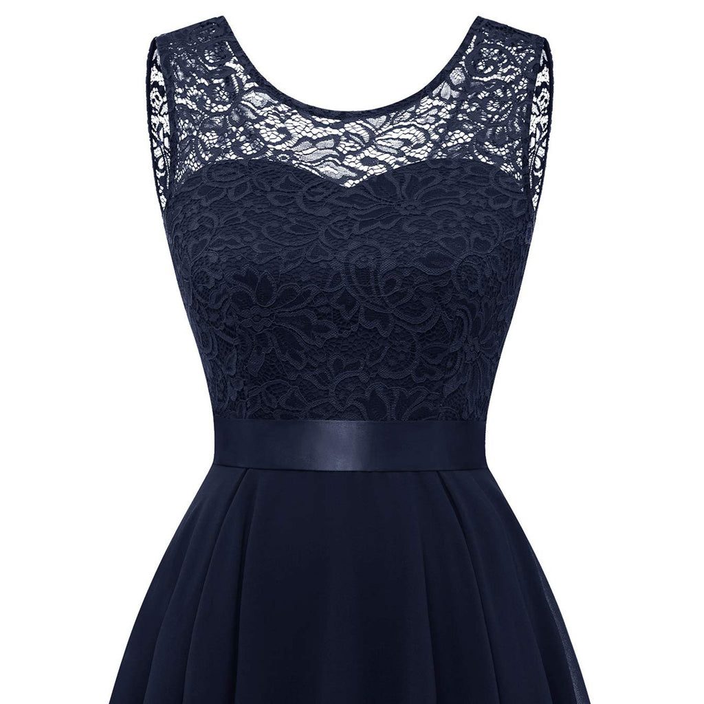 MoreThanWords™ Elegant Sleeveless Lace Dress