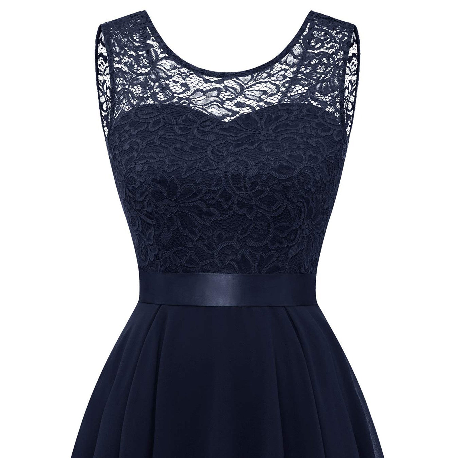 MoreThanWords™ Elegant Sleeveless Lace Dress