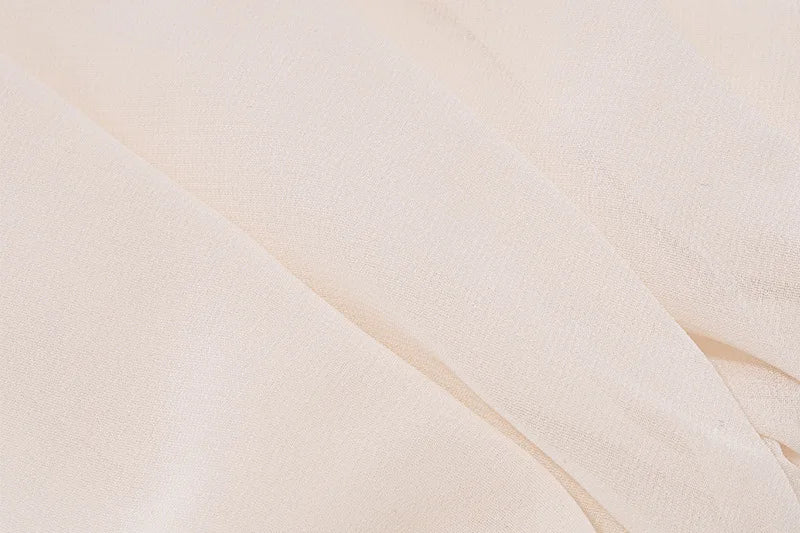 MoreThanWords™ Slope Shoulder Asymmetric Cropped Blouse – Elegant Autumn Essential