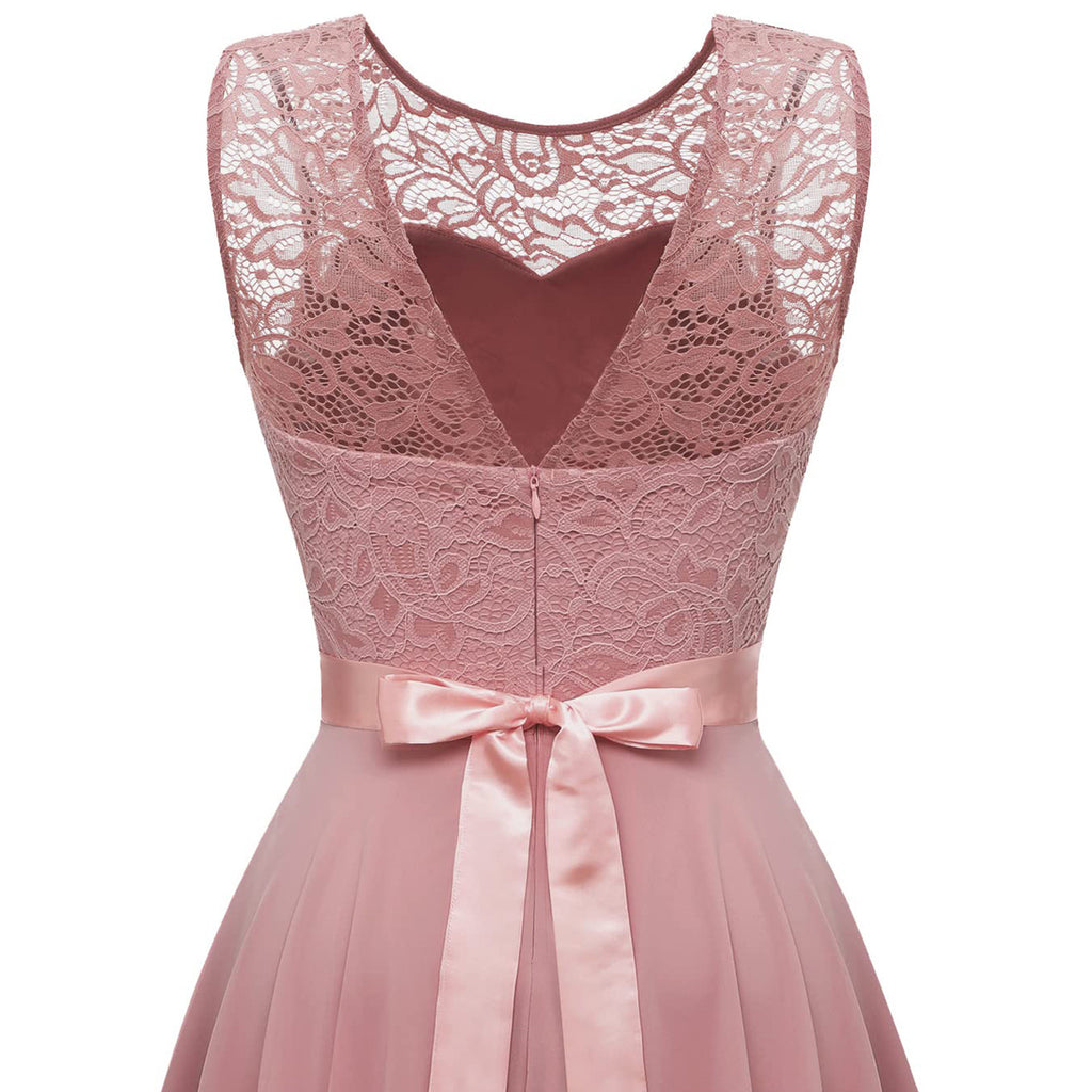 MoreThanWords™ Elegant Sleeveless Lace Dress