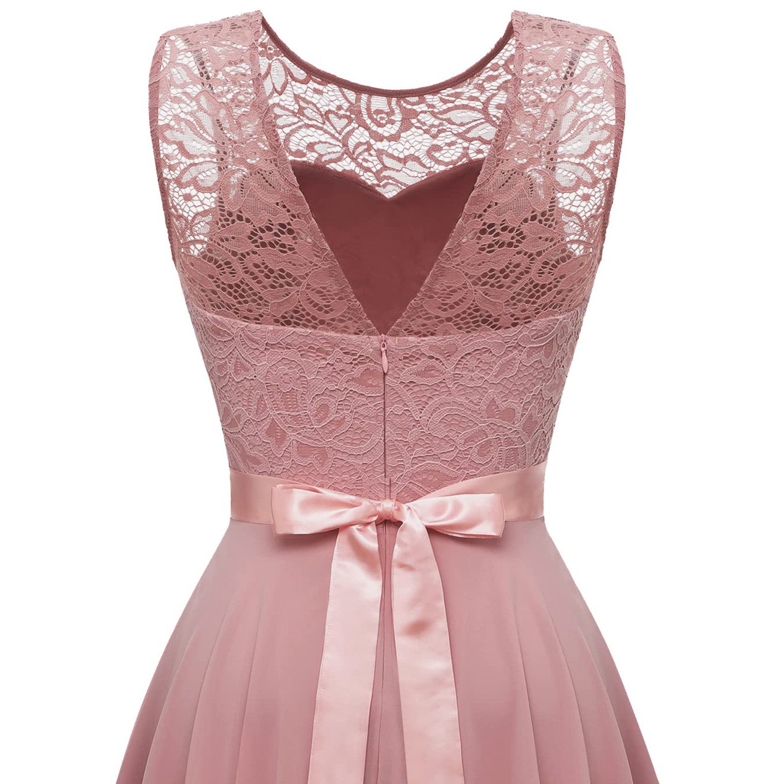 MoreThanWords™ Elegant Sleeveless Lace Dress