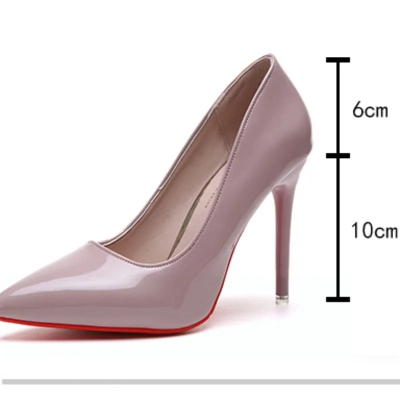 MoreThanWords™ Plus Size Women’s Pointed High Heels – Elegant PU Dress Shoes