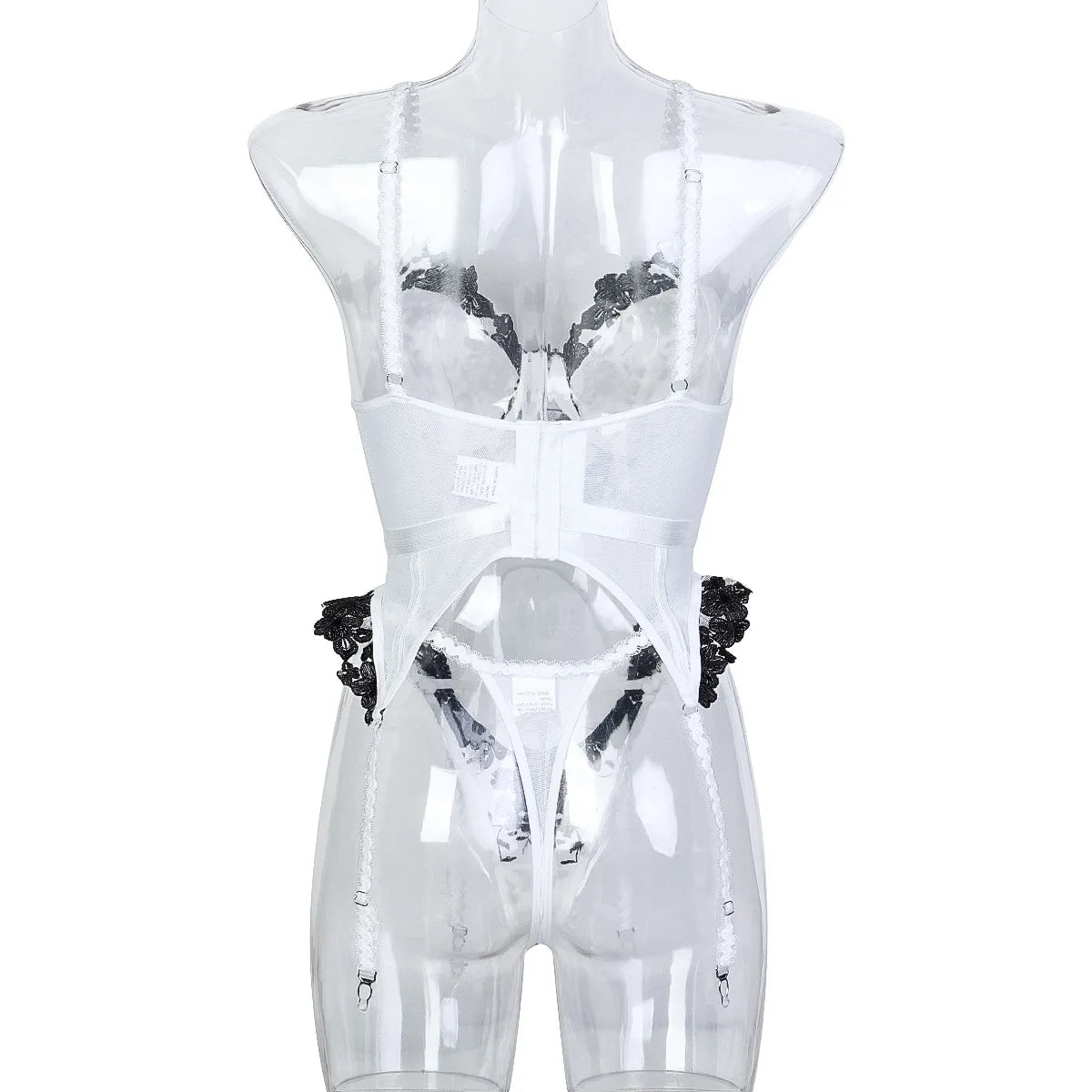 MoreThanWords™ 3-Piece Sheer Lace Corset Set – Turn Up the Heat