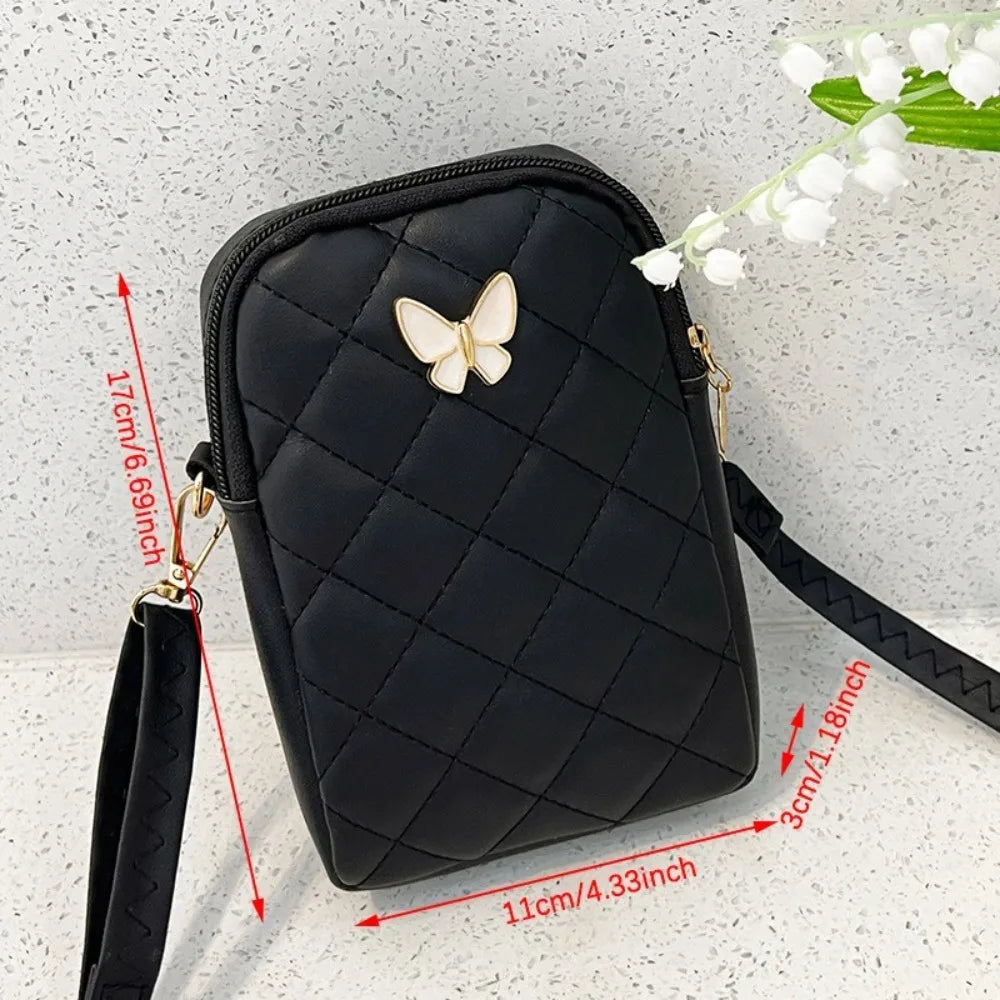 MoreThanWords™  PU Leather Mini Embroidery Crossbody Bag – Where Function Meets Fashion