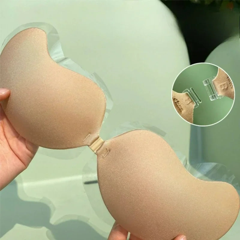 MoreThanWords™ 1/2 Pcs Reusable Push-Up Bra – Invisible, Backless & Self-Adhesive