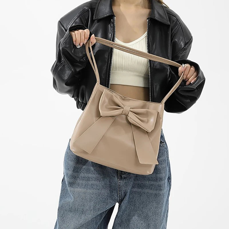 MoreThanWords™ Fashion Bow Handbag – Chic & Versatile Everyday Arm Candy