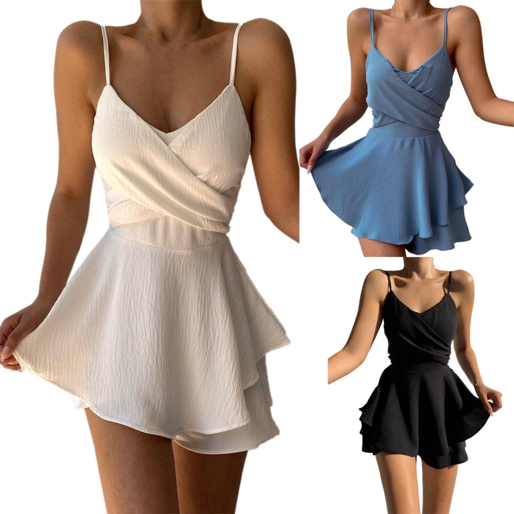 MoreThanWords™ Plus Size Summer Suspender Dress – Sexy, Chic & Confident!