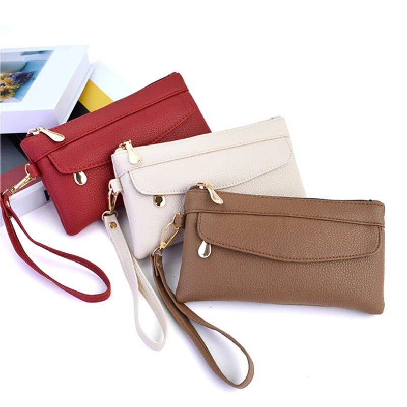 MoreThanWords™ Women’s Portable PU Leather Wallet – Stylish, Compact, and Functional