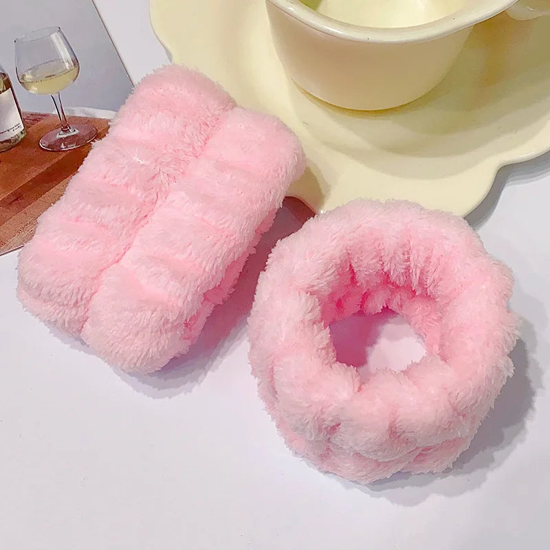 MoreThanWords™ Microfiber Wrist Washbands – No-Mess Face Washing Wrist Scrunchies 