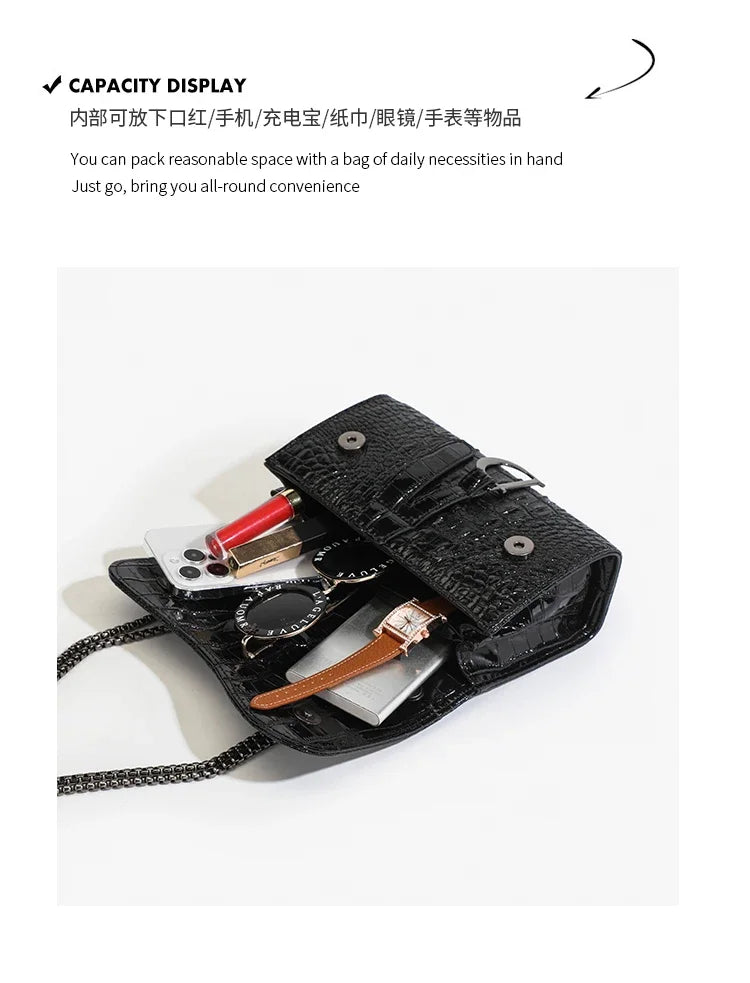 MoreThanWords™ Women’s Luxury Sequined Handbags – Brand-Style Crossbody Shoulder Bags with Chain Strap