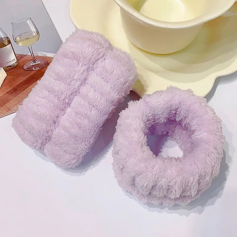 MoreThanWords™ Microfiber Wrist Washbands – No-Mess Face Washing Wrist Scrunchies 