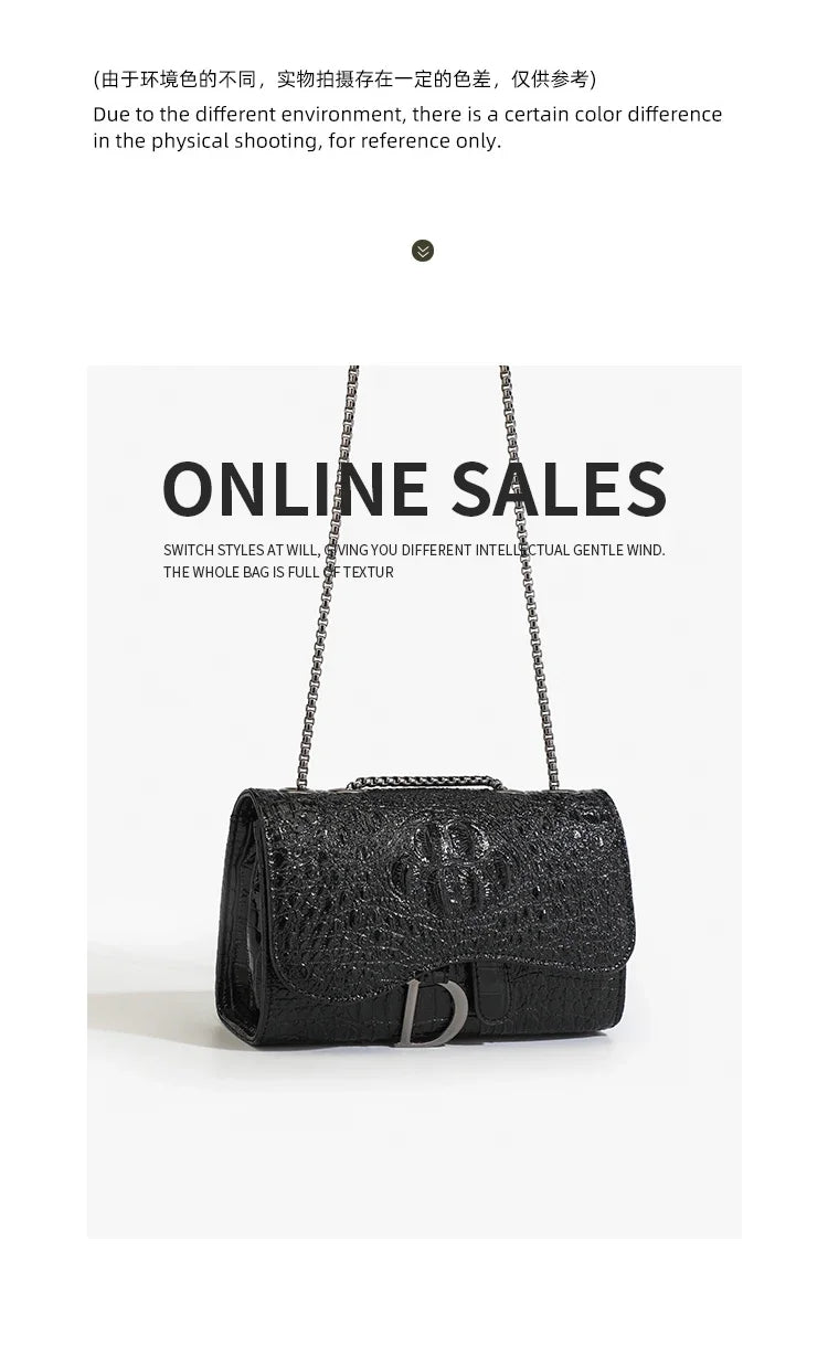 MoreThanWords™ Women’s Luxury Sequined Handbags – Brand-Style Crossbody Shoulder Bags with Chain Strap