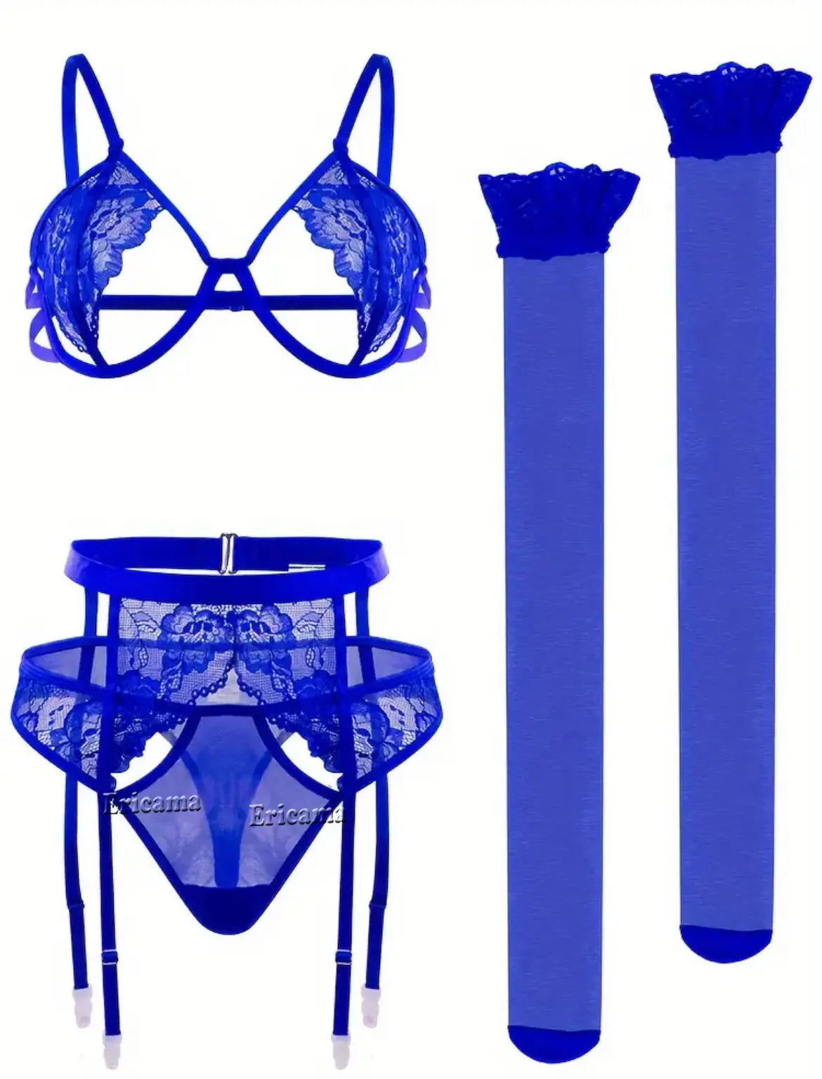 MoreThanWords™ Lace Garter Lingerie Set with Choker
