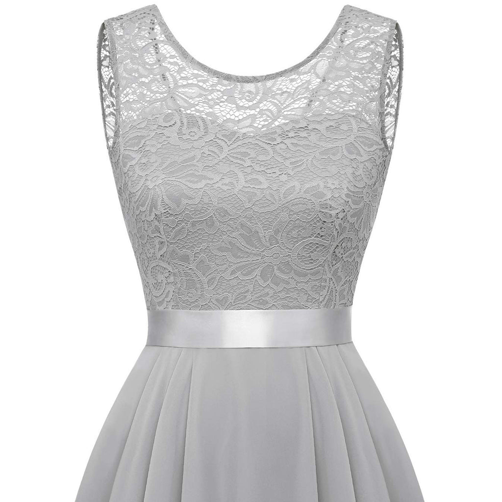 MoreThanWords™ Elegant Sleeveless Lace Dress
