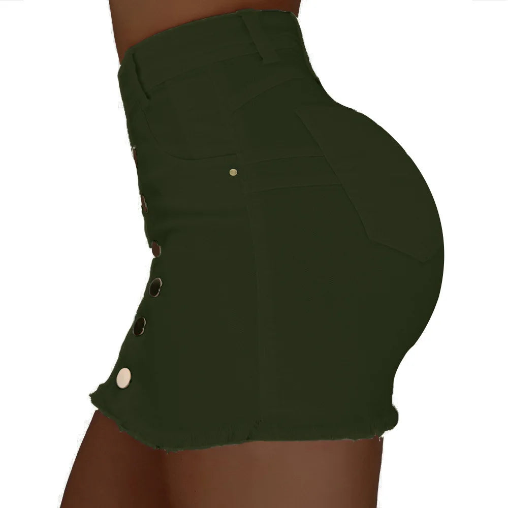 MoreThanWords™ Casual High Waist Denim Mini Skirt