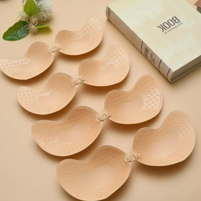MoreThanWords™ 1/2 Pcs Reusable Push-Up Bra – Invisible, Backless & Self-Adhesive