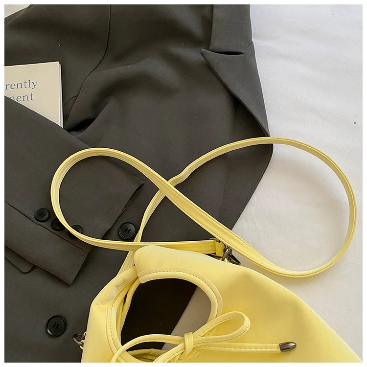 MoreThanWords™ Trendy Bow Bucket Bag – Chic, Versatile & Effortlessly Feminine