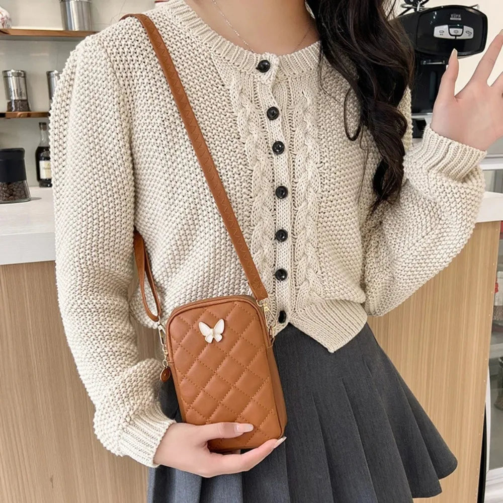 MoreThanWords™  PU Leather Mini Embroidery Crossbody Bag – Where Function Meets Fashion