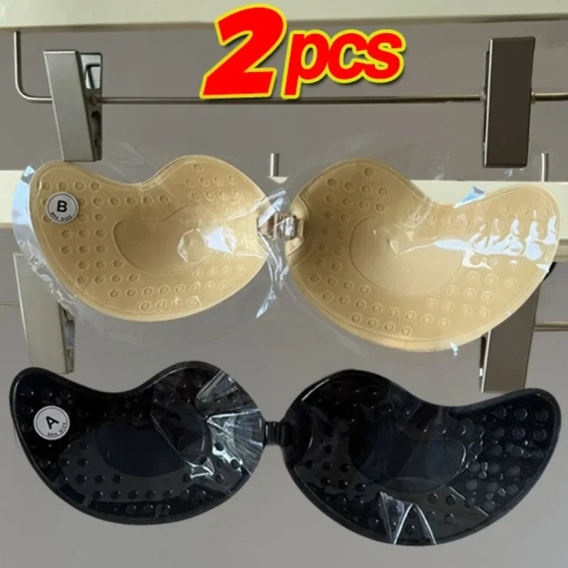 MoreThanWords™ 1/2 Pcs Reusable Push-Up Bra – Invisible, Backless & Self-Adhesive