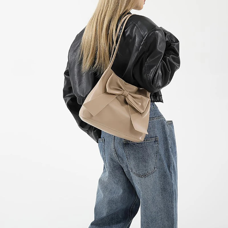 MoreThanWords™ Fashion Bow Handbag – Chic & Versatile Everyday Arm Candy