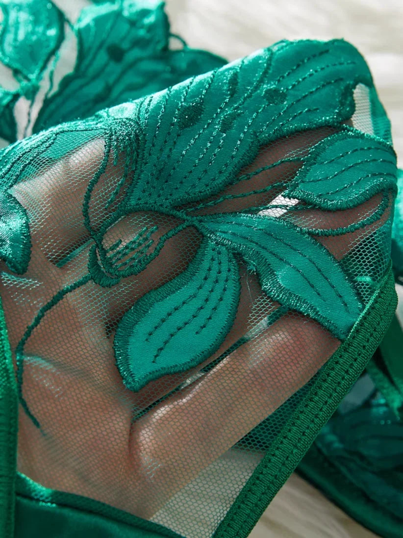 MoreThanWords™ Valentine’s Eve Temptation – Light Purple See-Through Lingerie Set