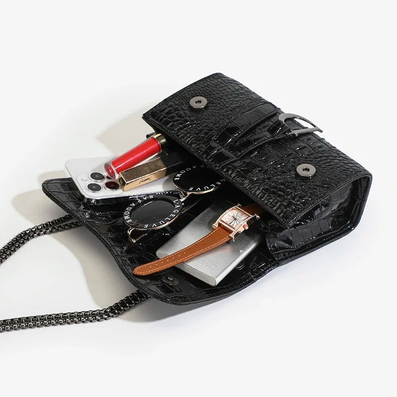 MoreThanWords™ Women’s Luxury Sequined Handbags – Brand-Style Crossbody Shoulder Bags with Chain Strap