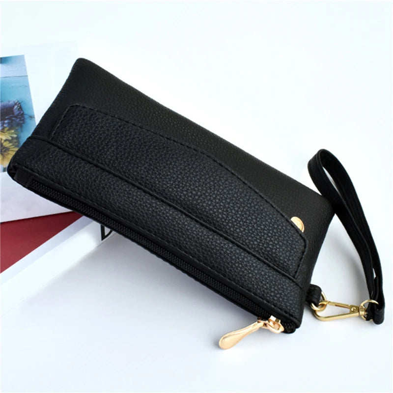 MoreThanWords™ Women’s Portable PU Leather Wallet – Stylish, Compact, and Functional