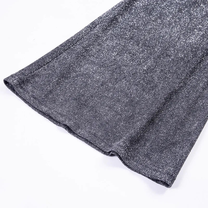 MoreThanWords™ Elastic Waist Sequin Wide-Leg Pants – Glam, Vintage & Club-Ready