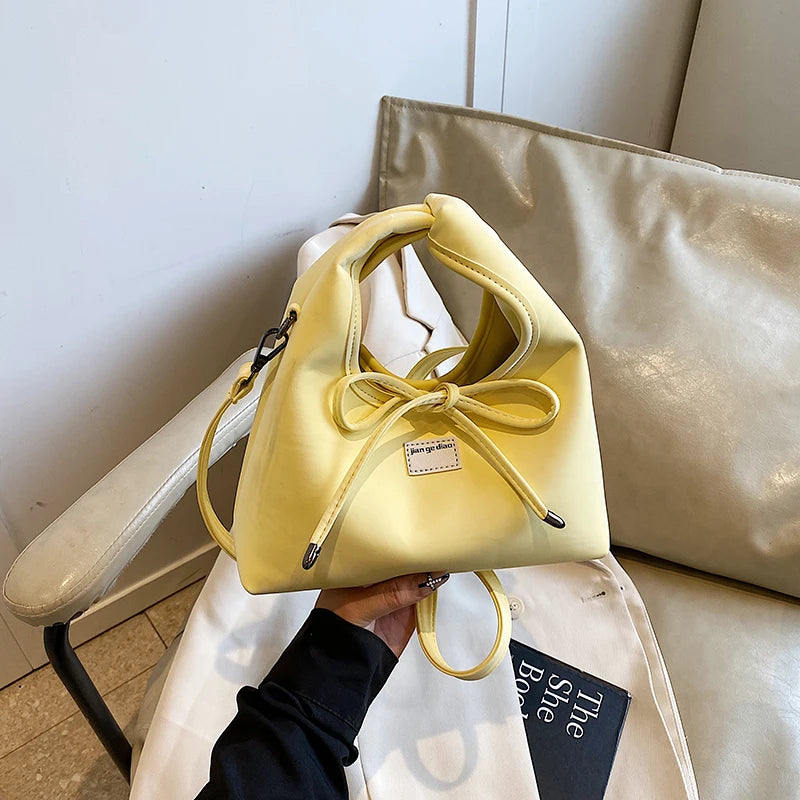 MoreThanWords™ Trendy Bow Bucket Bag – Chic, Versatile & Effortlessly Feminine