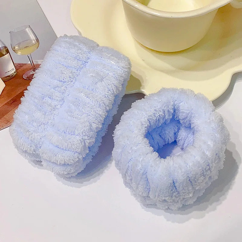 MoreThanWords™ Microfiber Wrist Washbands – No-Mess Face Washing Wrist Scrunchies 