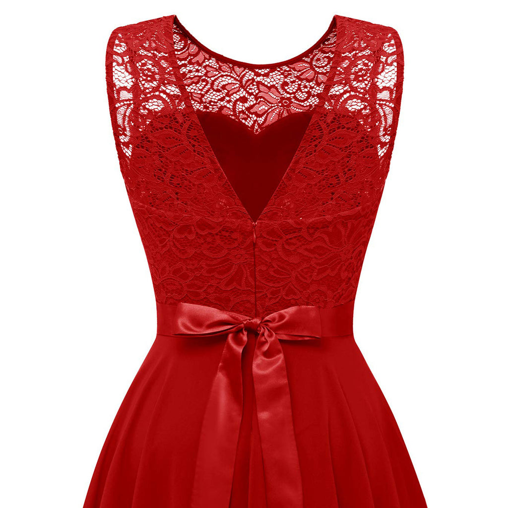 MoreThanWords™ Elegant Sleeveless Lace Dress