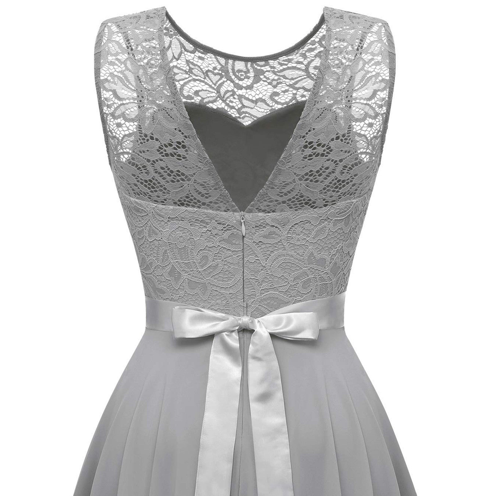 MoreThanWords™ Elegant Sleeveless Lace Dress